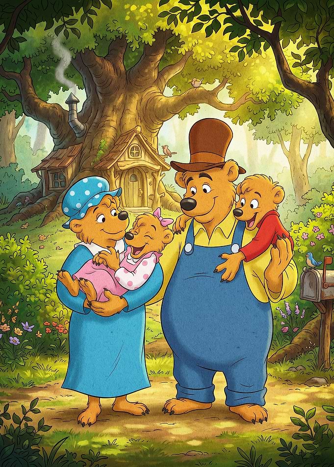 The Berenstain Bears Family Portrait