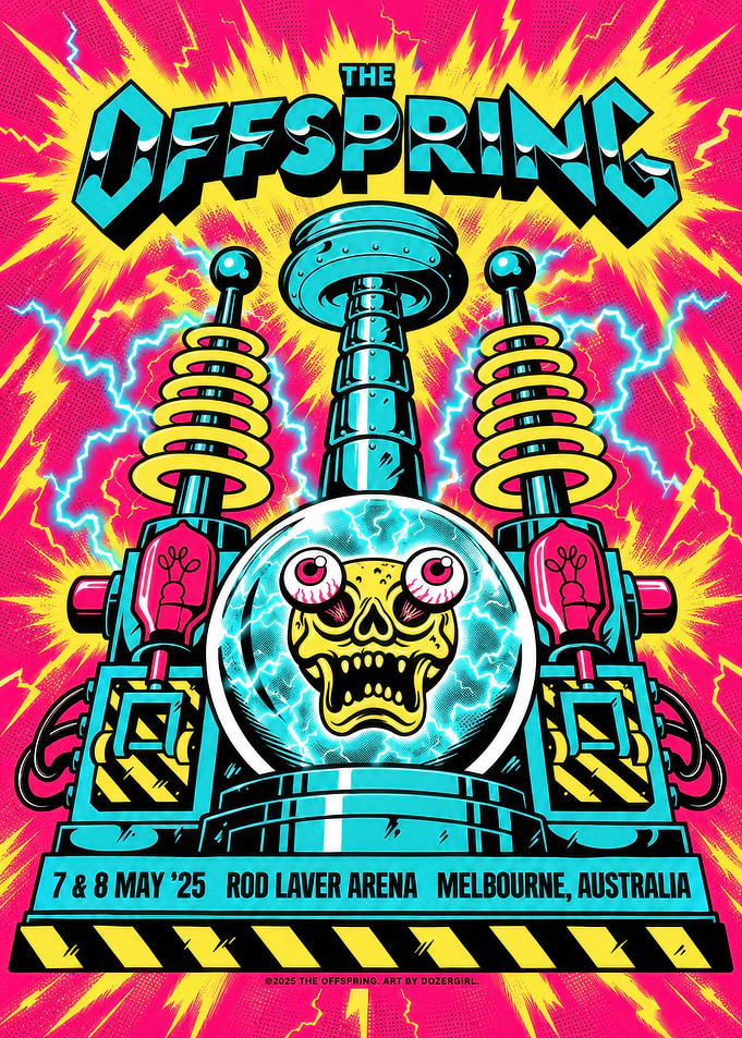 The Offspring Melbourne Concert Poster