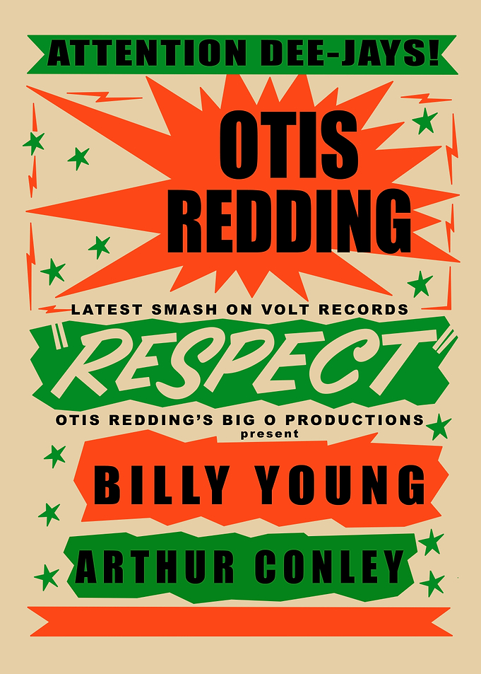 Otis Redding Respect Vintage Music Poster