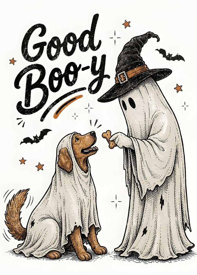 Boo Halloween Dog Cute Ghost Good Boy