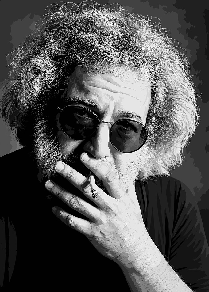 Jerry Garcia Portrait Illustration