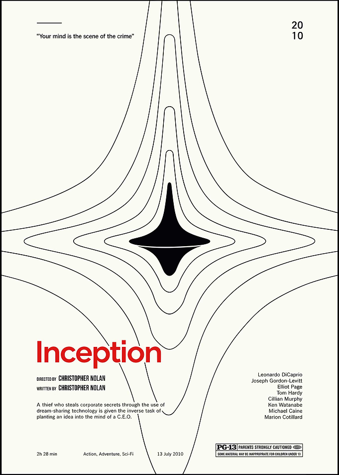 Minimalist Inception Movie Poster
