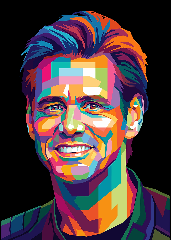 Jim Carrey Pop Art Portrait