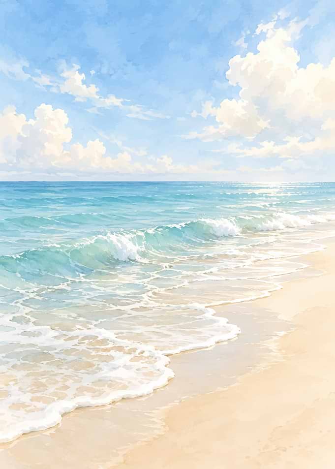 Serene Tropical Beach Landscape