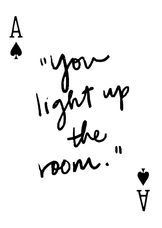 Ace of Spades Inspirational Quote Card