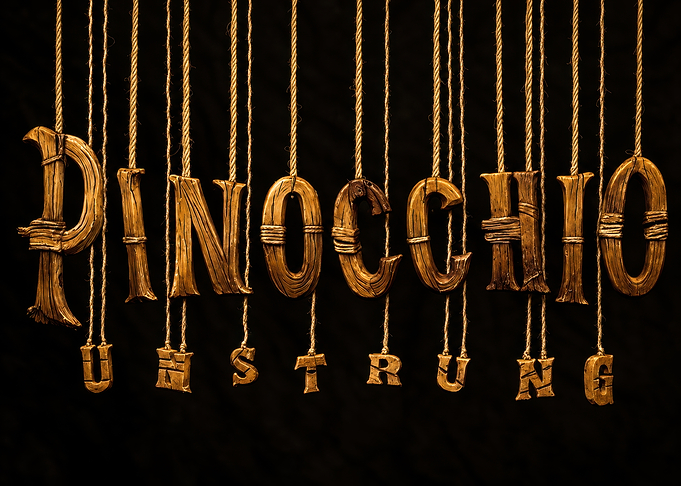 Pinocchio Unstrung Wooden Lettering