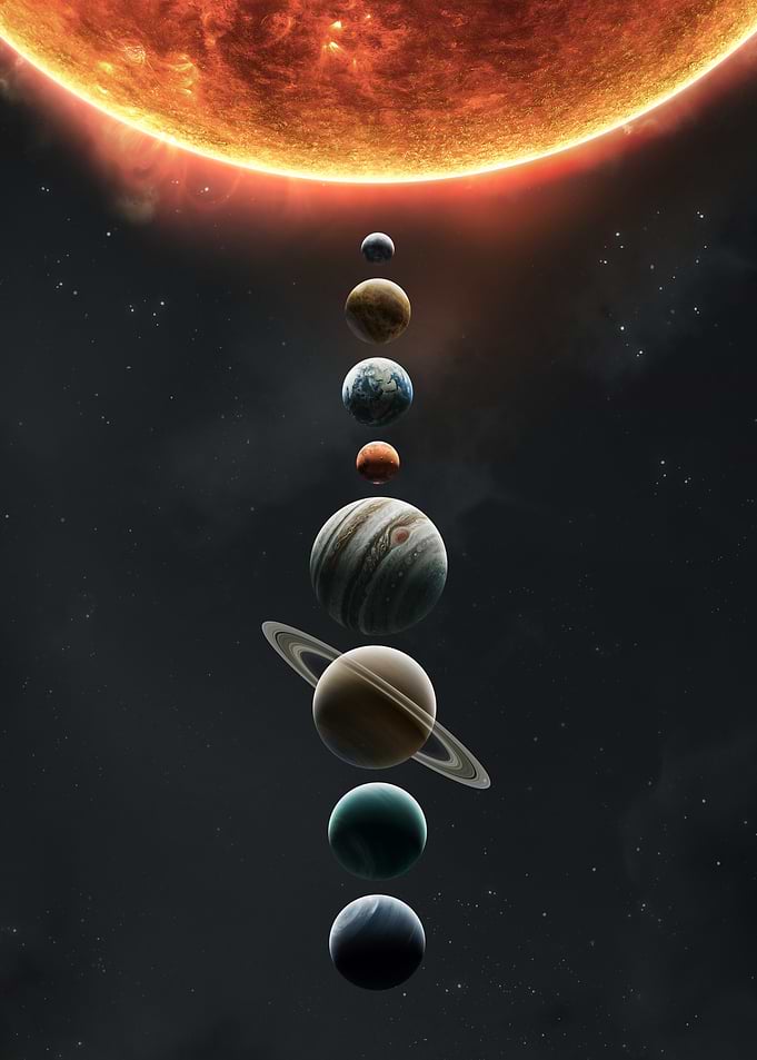 Solar System Planets Aligned