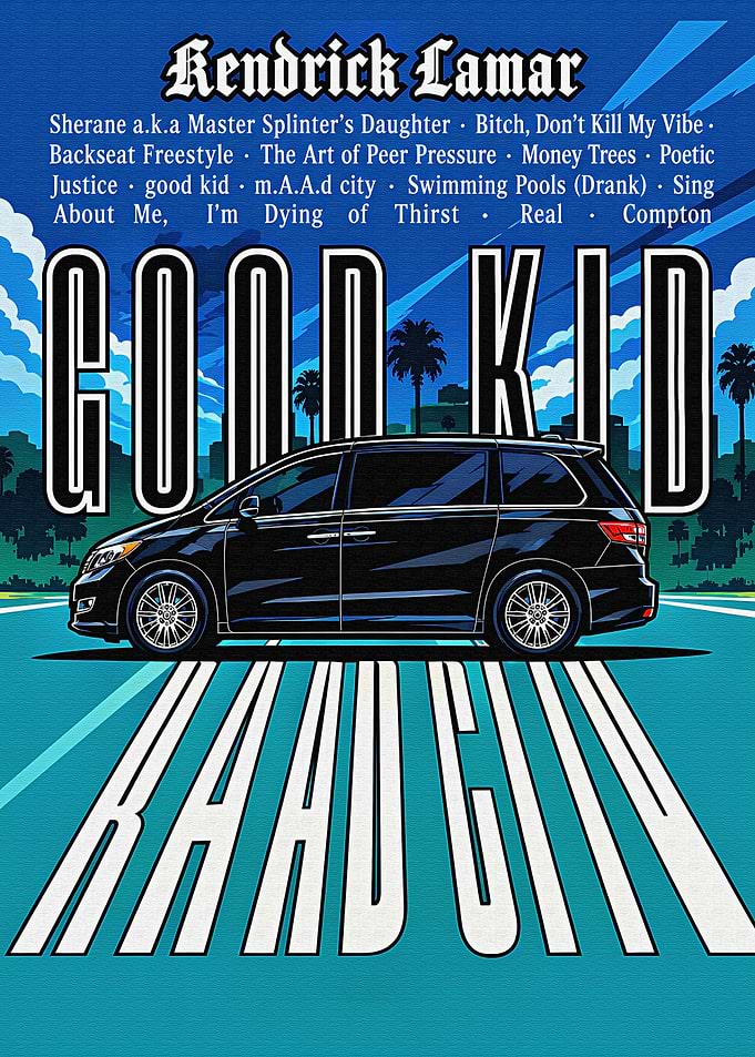 Kendrick Lamar Good Kid M.A.A.D City Poster