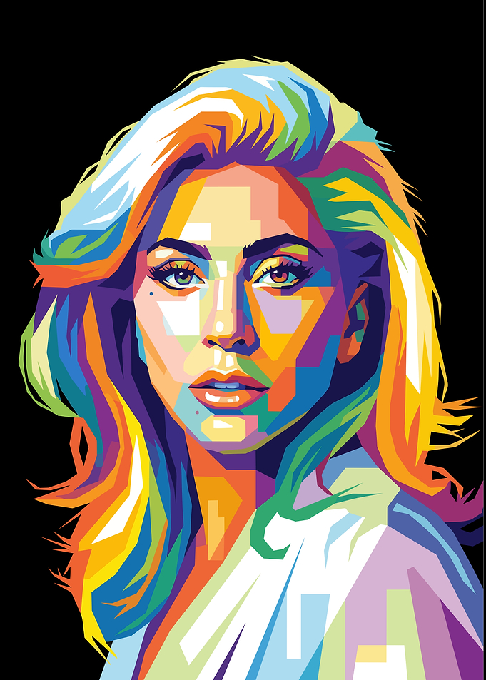 Lady Gaga Pop Art Portrait
