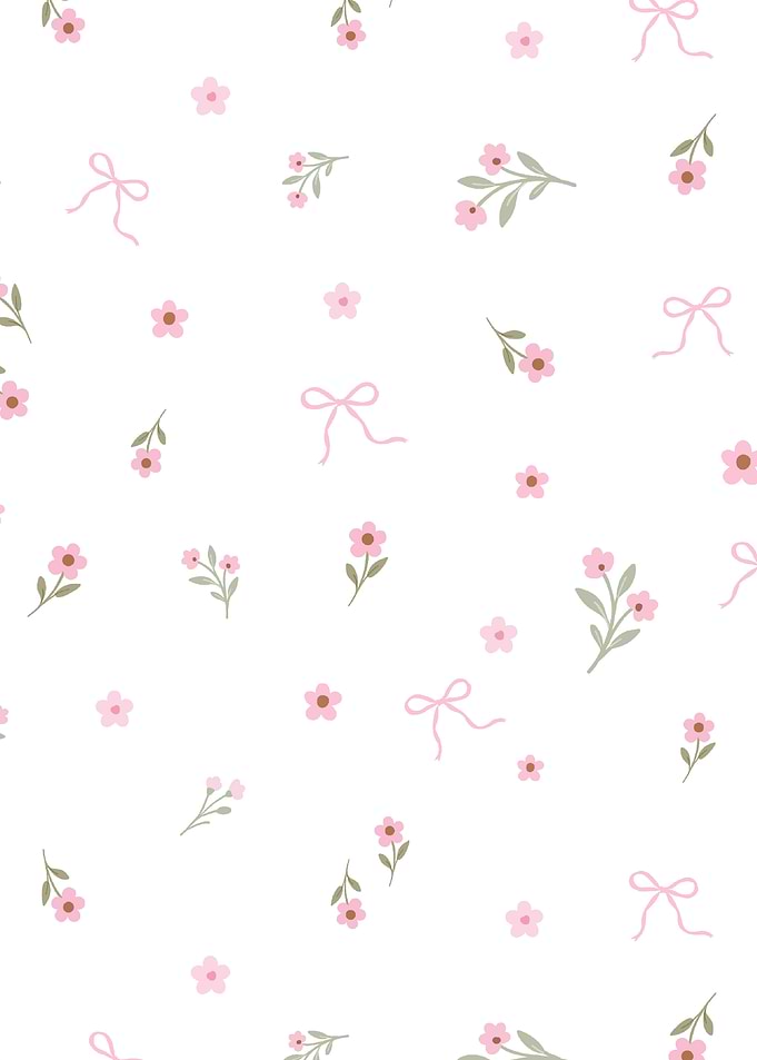 Cute Floral and Bow Pattern