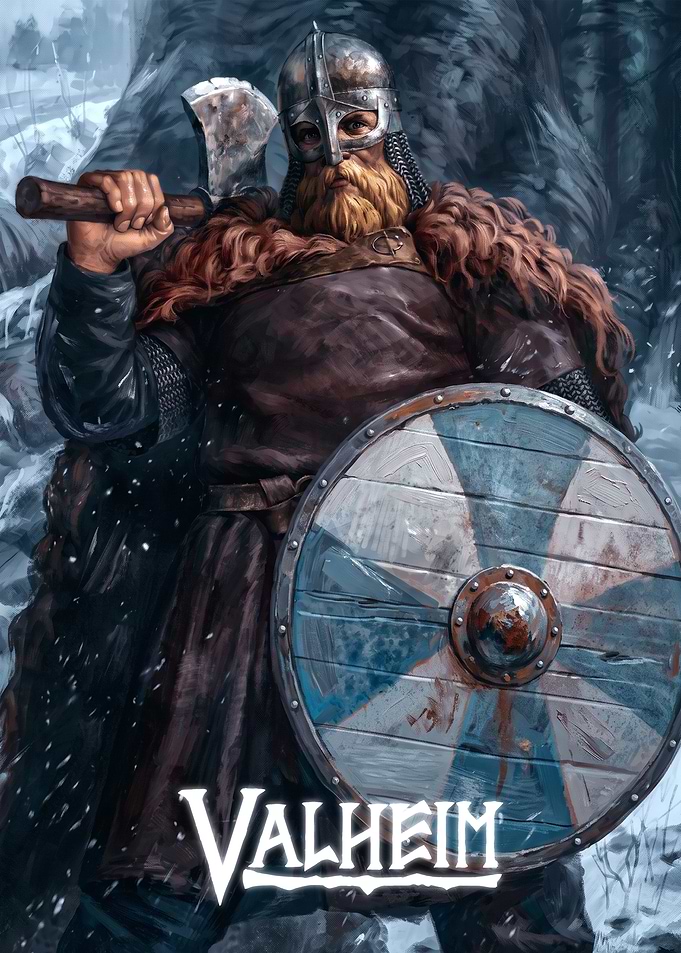 Valheim Viking Warrior Poster