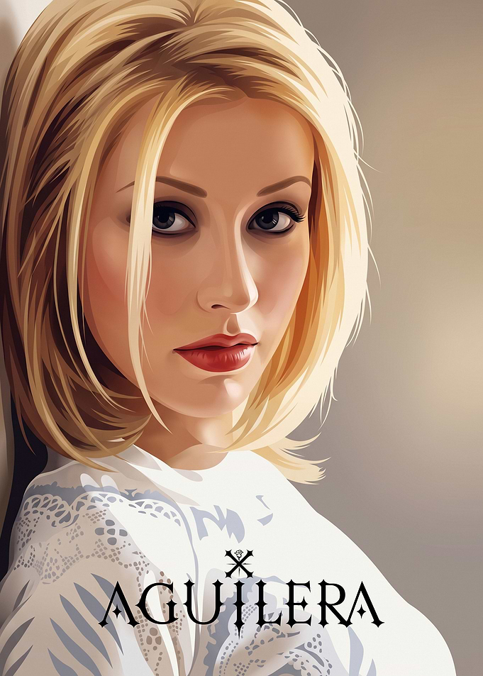 Christina Aguilera Digital Portrait