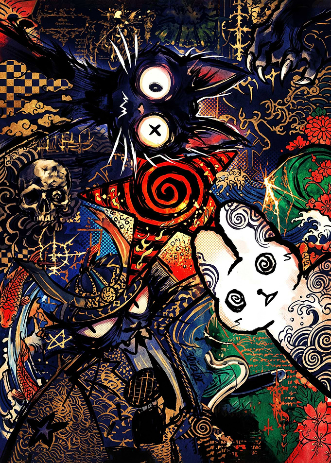 Eclectic Japanese Pop Art Collage