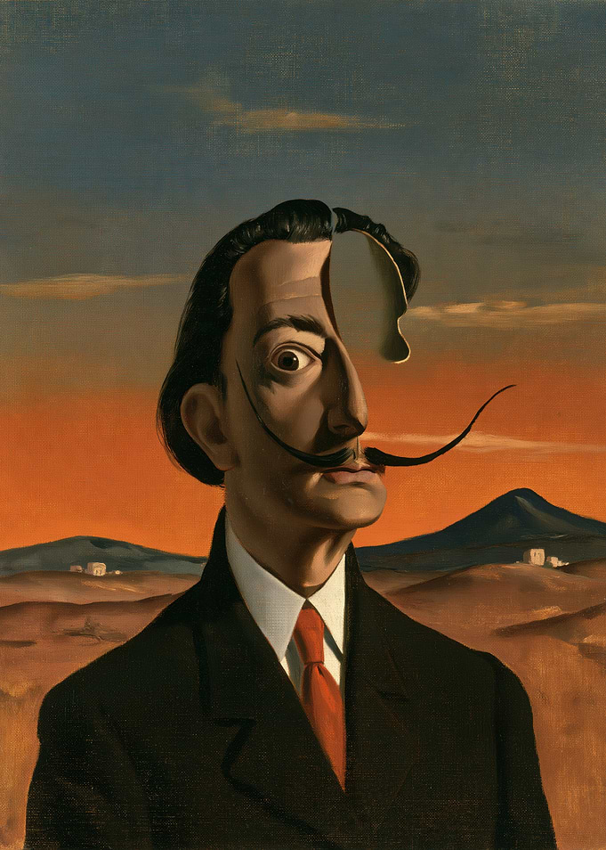 Salvador Dali Surrealist Self-Portrait