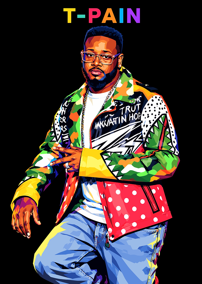 T-Pain Pop Art Portrait
