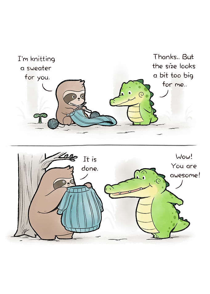 Buddy Gator - Knitting Is Caring