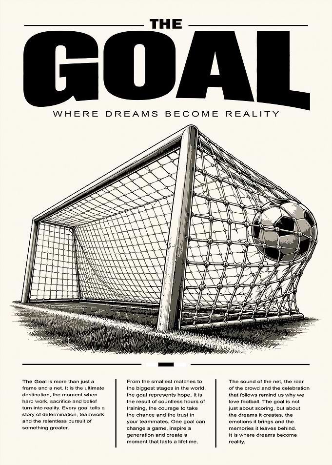The Goal Football Poster