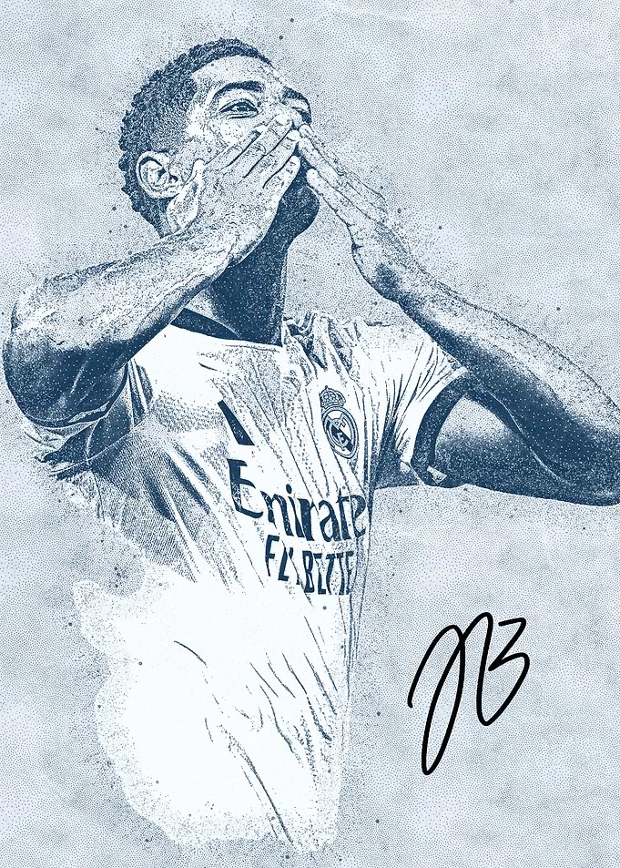 Jude Bellingham Sketch Portrait