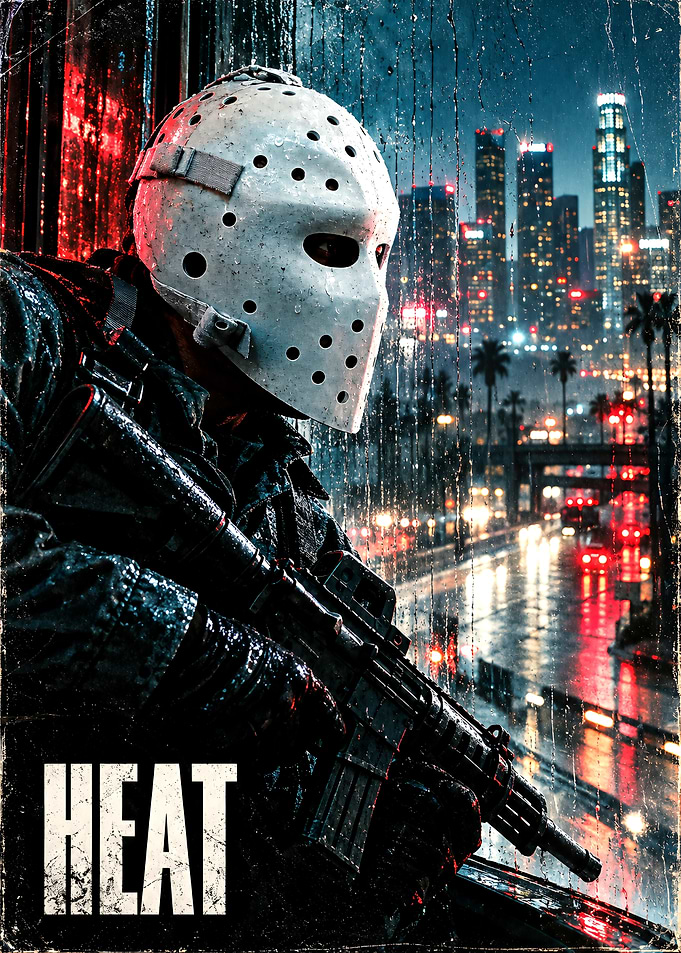 Heat Movie Poster Style Art