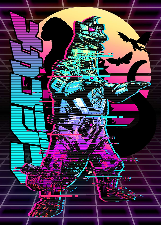 Mechagodzilla: Synthwave Showdown