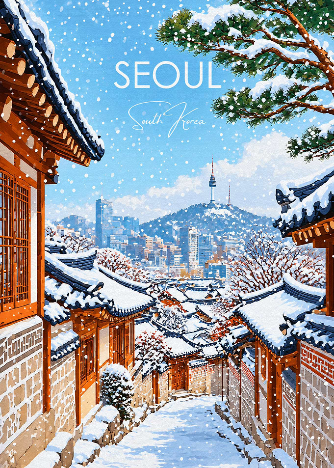 Winter in Seoul Hanok Village
