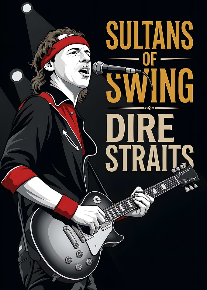 Mark Knopfler Sultans of Swing Poster