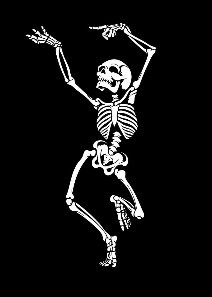 Dancing Skeleton Illustration