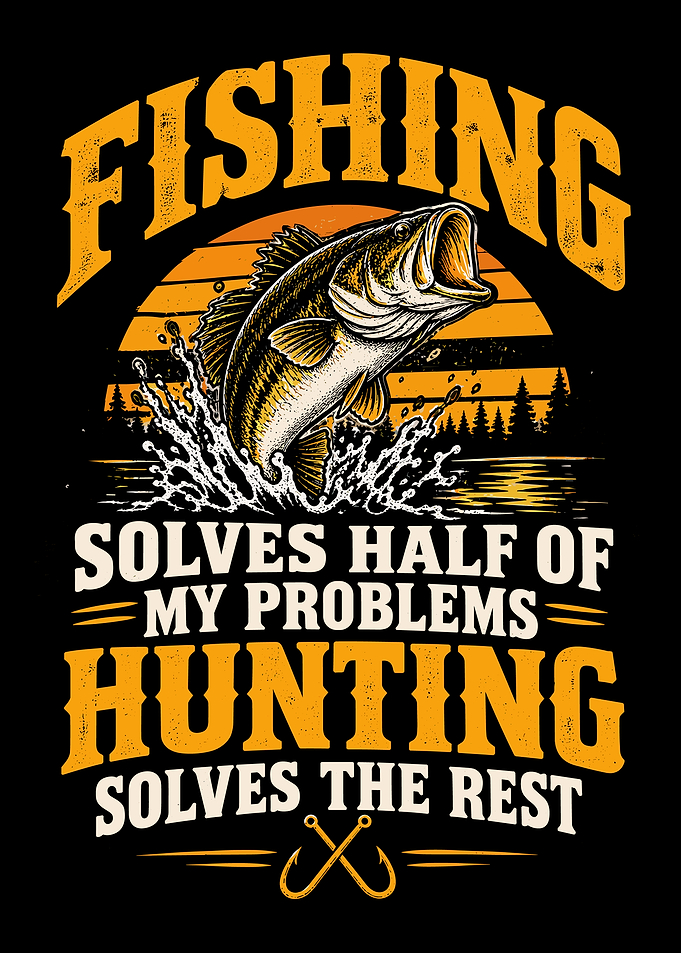Fishing and Hunting Quote Graphic