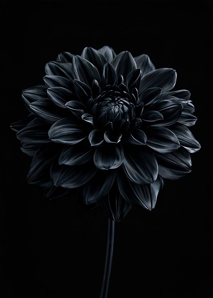 Elegant Black Dahlia Flower