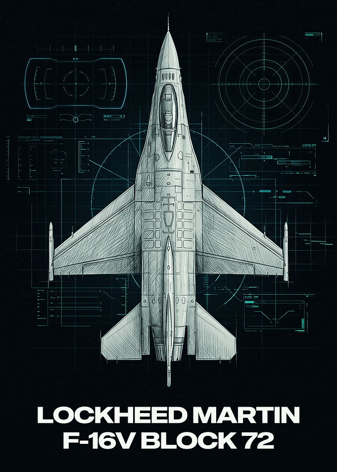 Lockheed Martin F-16V Block 72 Blueprint