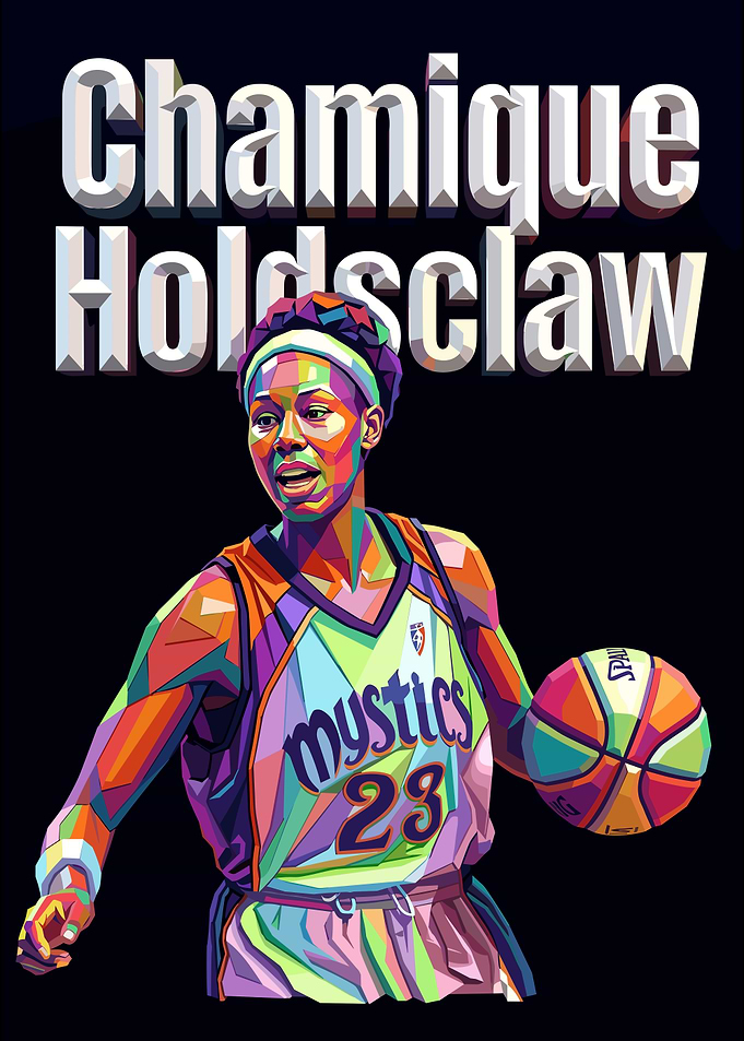 Chamique Holdsclaw Pop Art Portrait