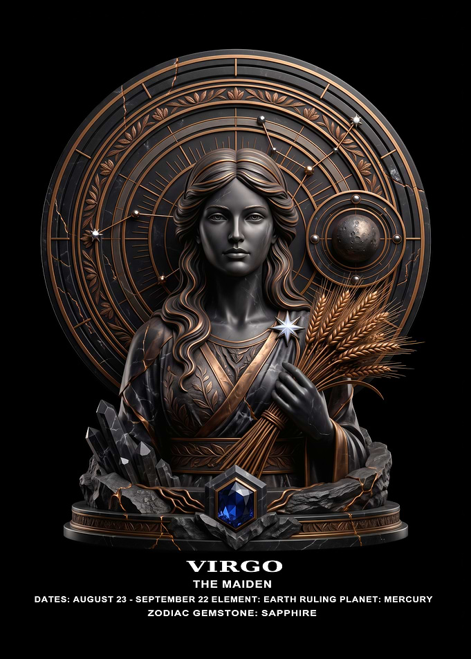 Virgo Zodiac – Luxury Sculptural Art