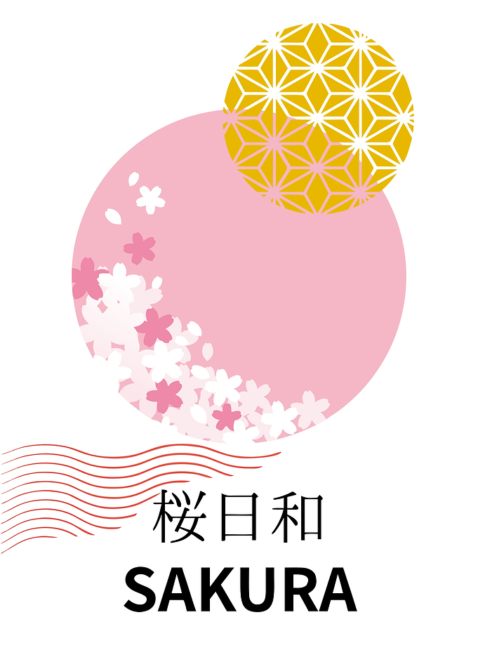Sakura Harmony — Golden Asanoha