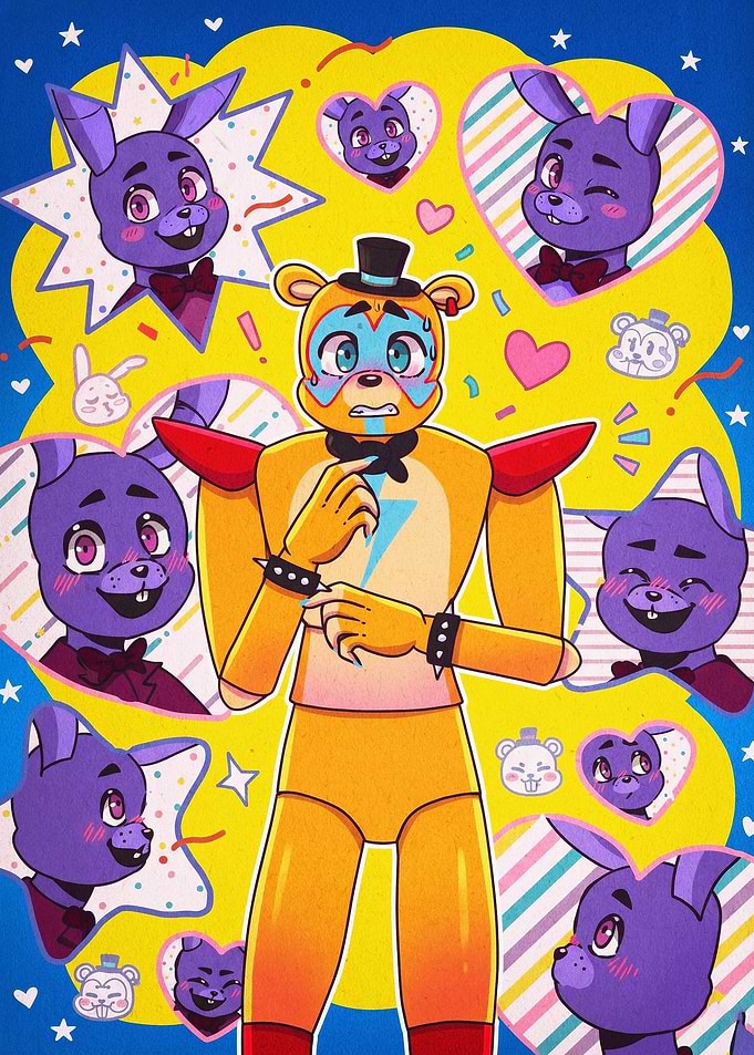 Cute Horror Pop Art Anime Poster