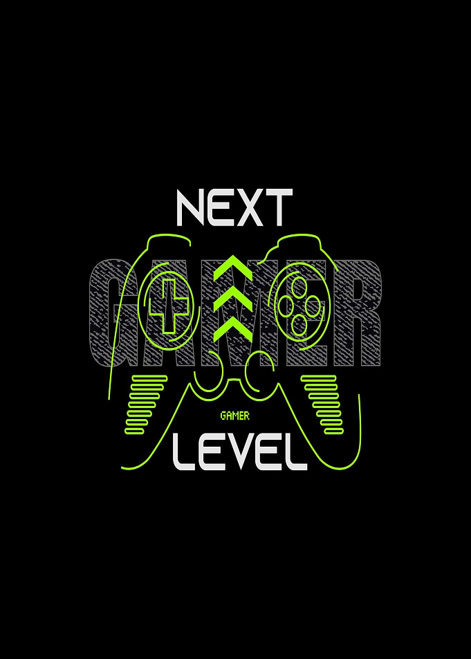 Next Level Gamer Neon Graphic