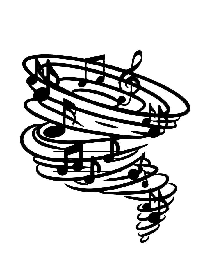Musical Tornado Illustration
