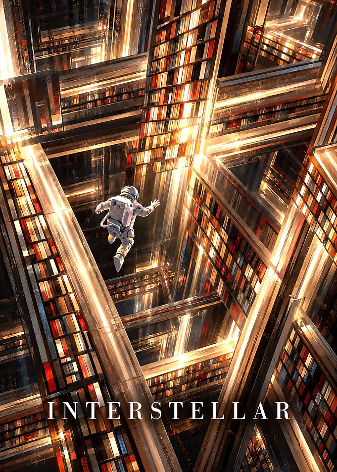 Interstellar Tesseract Movie Poster