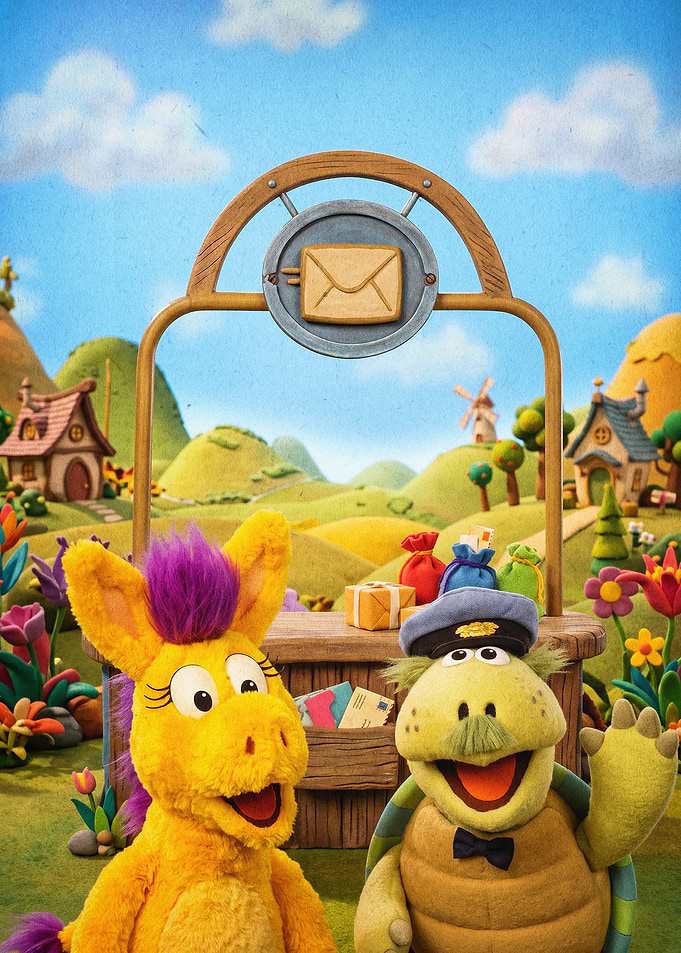 Cartoon Animal Friends Playful Art
