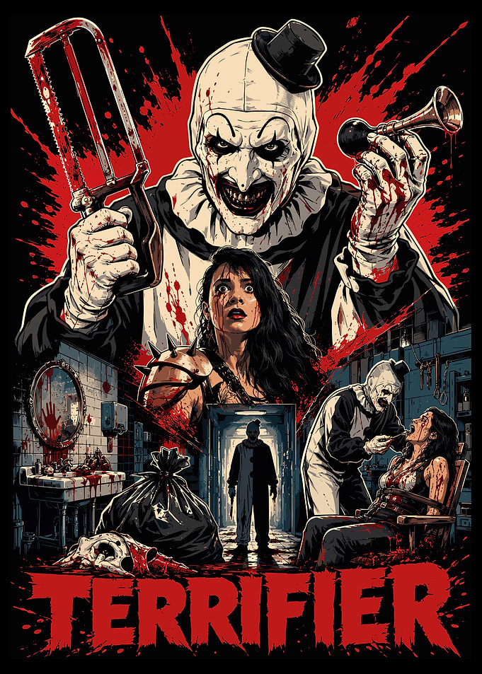 Terrifier Art the Clown Horror Poster