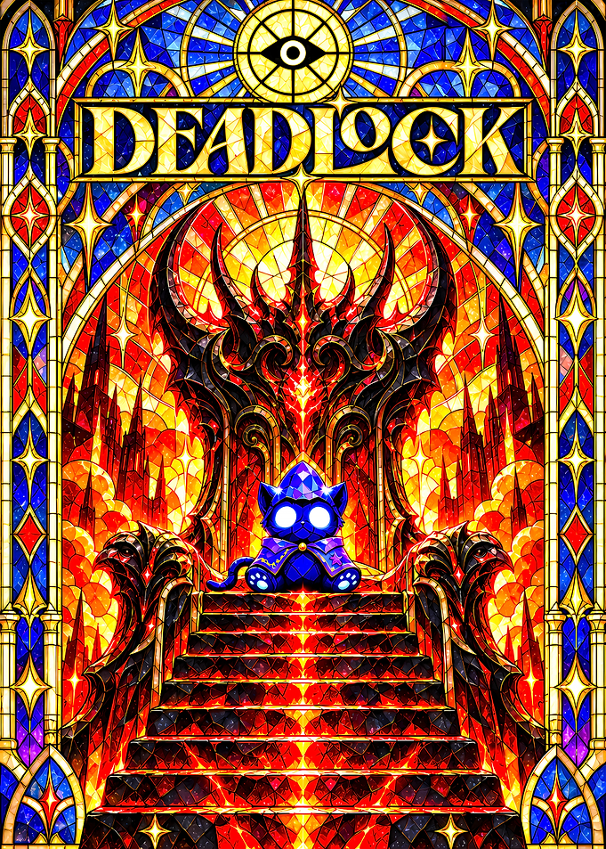 Deadlock Stained Glass Cat Throne