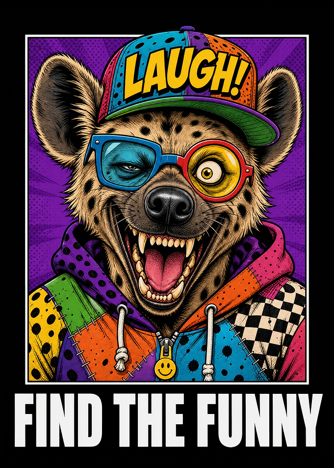 Colorful Hyena Laughing Pop Art