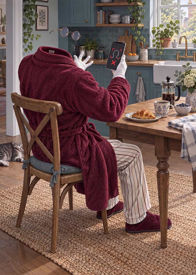 Invisible Man Trying Face ID