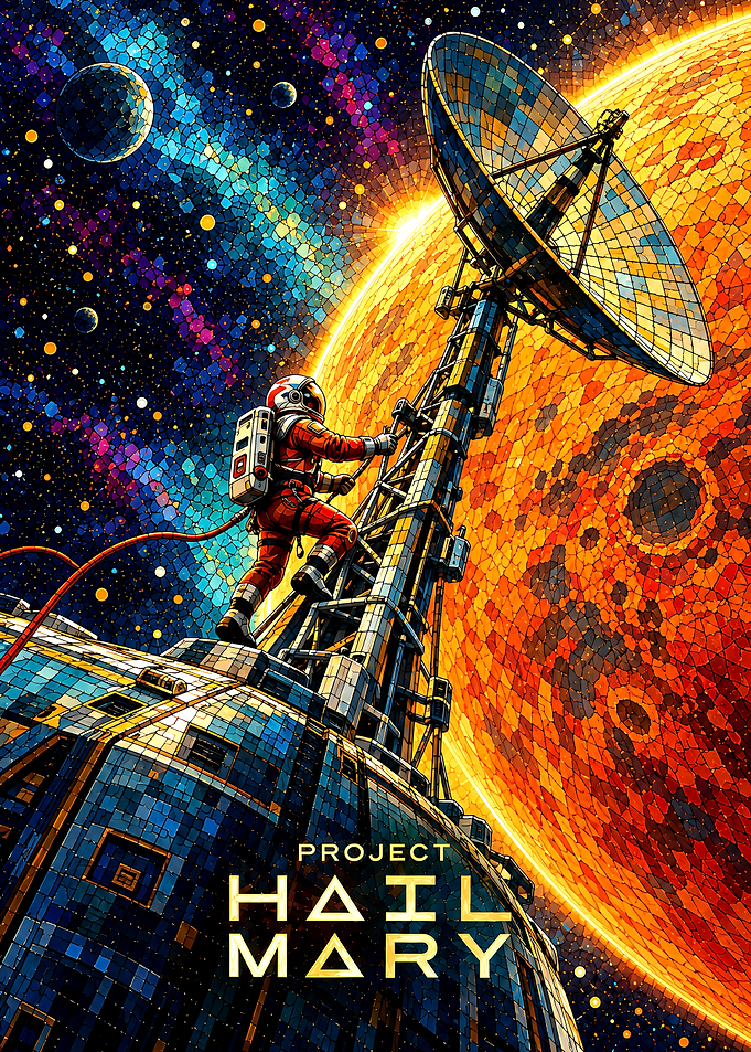 Project Hail Mary Space Poster