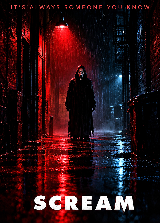 Scream Movie Poster Ghostface Alley