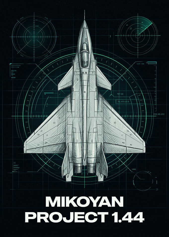Mikoyan Project 1.44 Fighter Jet Blueprint