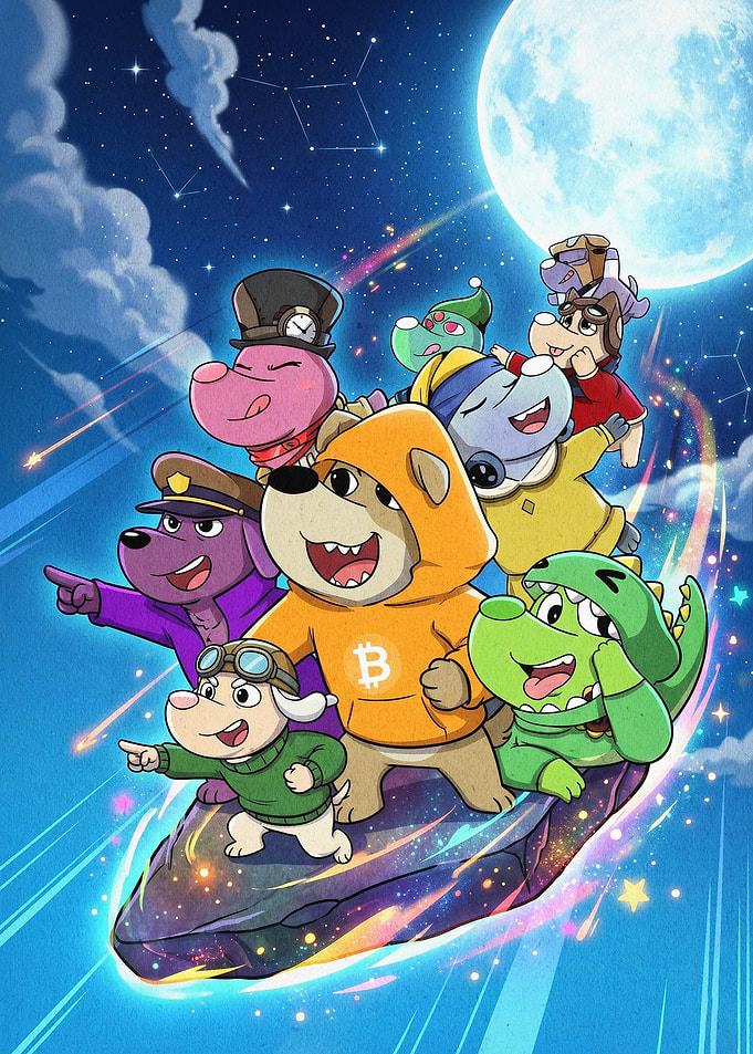 Crypto Dogs Space Adventure Art