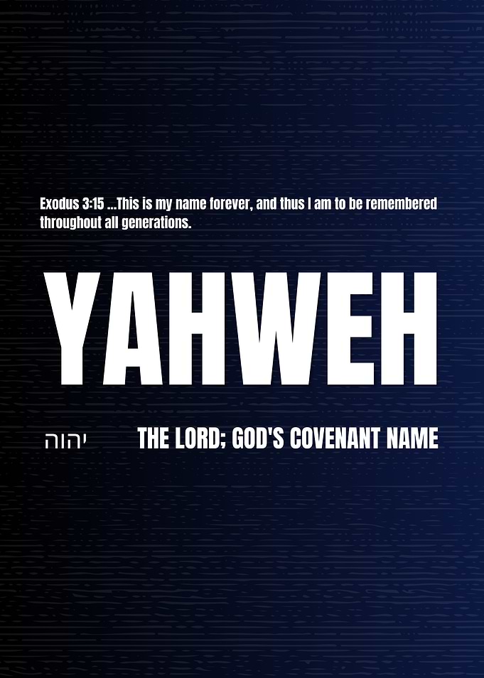 Yahweh Inspirational Poster