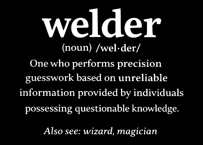 Funny Welder Definition Poster