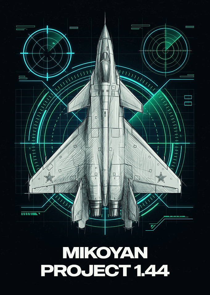 Mikoyan Project 1.44 Fighter Jet Blueprint
