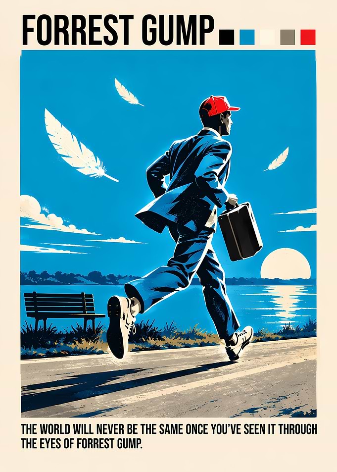 Forrest Gump Minimalist Movie Poster